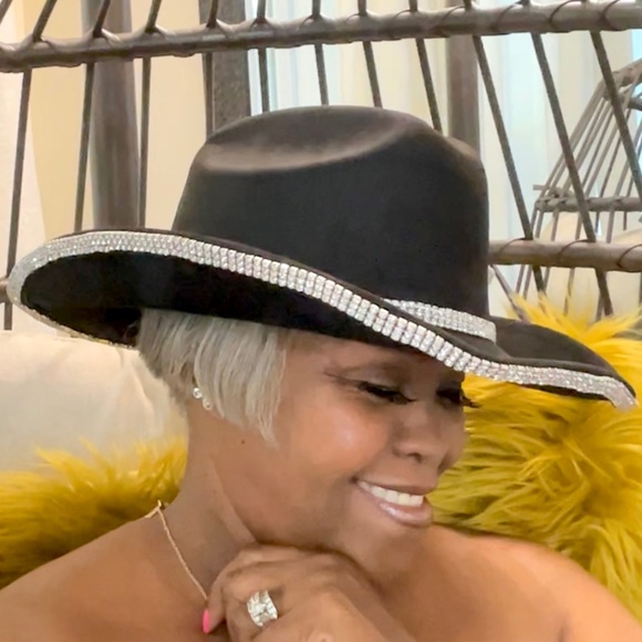 Black Blingy Rhinestone Western Cowboy Cowgirl Hat main image 8